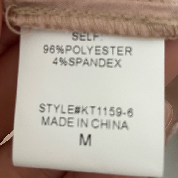 NWT Ellison Pink Champagne Satin Shirt - Picture 3 of 5